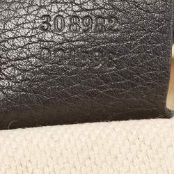 Pre Owned Gucci Black Grained Leather Medium Chain Soho Shoulder Bag
