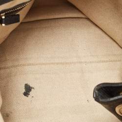 Pre Owned Gucci Black Grained Leather Medium Chain Soho Shoulder Bag