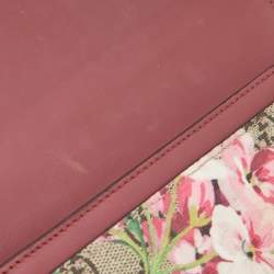 Gucci Multicolor GG Supreme Canvas and Leather Blooms Continental Wallet 