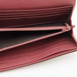 Gucci Multicolor GG Supreme Canvas and Leather Blooms Continental Wallet 