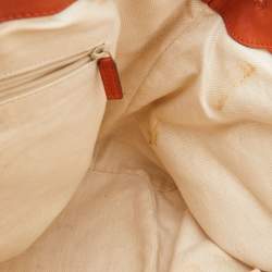 Pre Owned Gucci Orange Guccissima Leather Sukey Tote