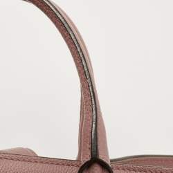 Pre Owned Gucci Old Rose Leather Medium Soft Jackie Tote