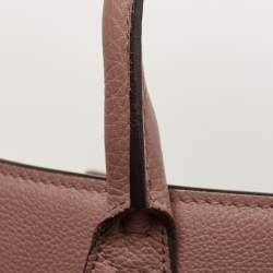 Pre Owned Gucci Old Rose Leather Medium Soft Jackie Tote