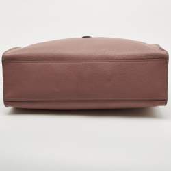 Pre Owned Gucci Old Rose Leather Medium Soft Jackie Tote