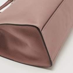 Pre Owned Gucci Old Rose Leather Medium Soft Jackie Tote