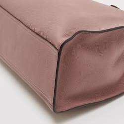 Pre Owned Gucci Old Rose Leather Medium Soft Jackie Tote