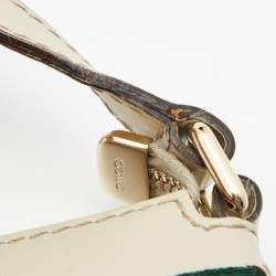 Pre Owned Gucci Beige/Brown GG Canvas and Leather Mayfair Bow Crossbody Bag