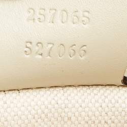 Pre Owned Gucci Beige/Brown GG Canvas and Leather Mayfair Bow Crossbody Bag