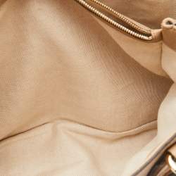 Pre Owned Gucci Beige Leather Soho Working Tote