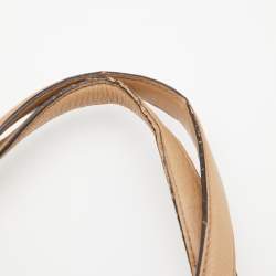 Pre Owned Gucci Beige Leather Soho Working Tote