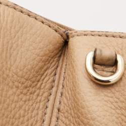 Pre Owned Gucci Beige Leather Soho Working Tote