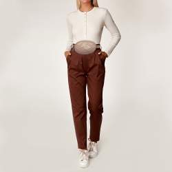 مملوكة مسبقًا حقيبة خصر غوتشي جي جي مارمونت جلد مبطنة حمراء 