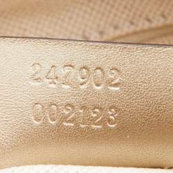 Pre Owned Gucci Beige GG Canvas and Leather Sukey Tote