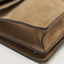 Pre Owned Gucci Beige Suede and Leather Medium Dionysus Shoulder Bag