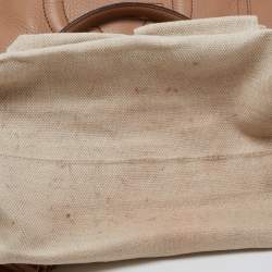 Pre Owned Gucci Beige Leather Soho Tassel Tote