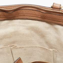 Pre Owned Gucci Beige Leather Soho Tassel Tote