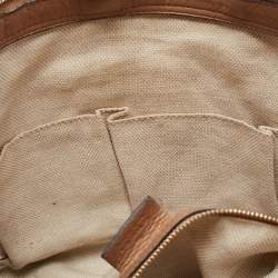Pre Owned Gucci Beige Leather Soho Tassel Tote