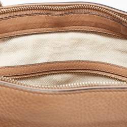 Pre Owned Gucci Beige Leather Soho Tassel Tote