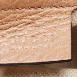 Pre Owned Gucci Beige Leather Soho Tassel Tote