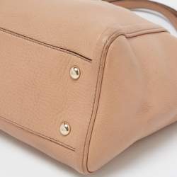 Pre Owned Gucci Beige Leather Soho Tassel Tote