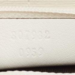 Gucci White Star Print GG Supreme Canvas Continental Wallet
