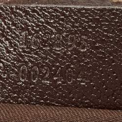 Pre Owned Gucci Beige/Brown GG Canvas and Leather Small Princy Hobo