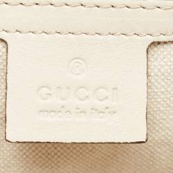 Pre Owned Gucci Off White Guccisima Leather Mayfair Tote