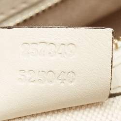 Pre Owned Gucci Off White Guccisima Leather Mayfair Tote