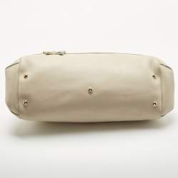 Pre Owned Gucci Off White Guccisima Leather Mayfair Tote