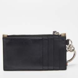 Gucci Beige GG Supreme Canvas and Leather Kingsnake Card Holder Lanyard 