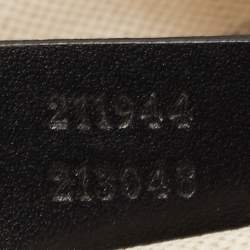 Pre Owned Gucci Beige/Black GG Canvas and Leather Medium Sukey Tote