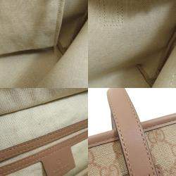 Gucci Pink/Beige GG Canvas Small Joy Tote Bag