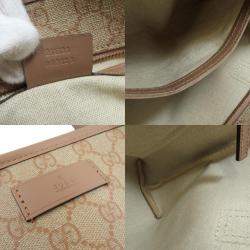 Gucci Pink/Beige GG Canvas Small Joy Tote Bag