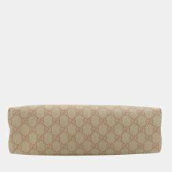 Gucci Pink/Beige GG Canvas Small Joy Tote Bag