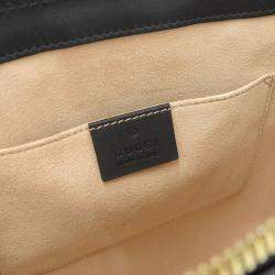 Gucci Black Leather and Suede Ophidia Tote Bag