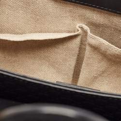 Pre Owned Gucci Black Guccissima Leather Emily Chain Shoulder Bag