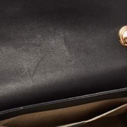 Pre Owned Gucci Black Guccissima Leather Emily Chain Shoulder Bag