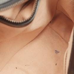 Pre Owned Gucci Black Matelasse Leather Medium GG Marmont Animal Studs Shoulder Bag