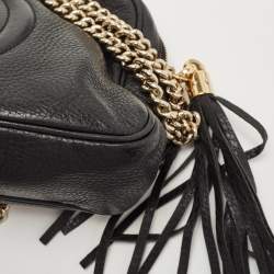 Gucci Black Leather Medium Soho Chain Shoulder Bag