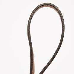 مملوكة مسبقًا حقيبة يد توتس غوتشي GG جلد وكانفاس بني/بيج كبيرة