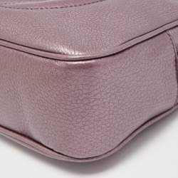Pre Owned Gucci Purple Leather Small Soho Disco Crossbody Bag