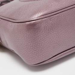 Pre Owned Gucci Purple Leather Small Soho Disco Crossbody Bag