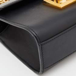 Gucci Black Leather Small Padlock Shoulder Bag