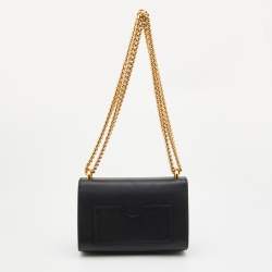 Gucci Black Leather Small Padlock Shoulder Bag