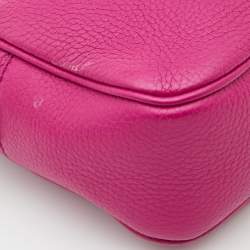 Gucci Fuchsia Leather Small Soho Disco Crossbody Bag