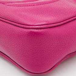 Gucci Fuchsia Leather Small Soho Disco Crossbody Bag