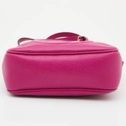 Gucci Fuchsia Leather Small Soho Disco Crossbody Bag