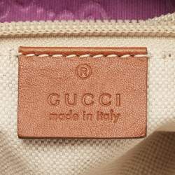 Pre Owned Gucci Purple Nylon Guccissima Shopper Tote Bag
