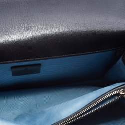 Pre Owned Gucci Black/Gold Leather Medium Dionysus GUCCY Star Shoulder Bag