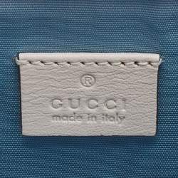 Gucci Off White/Gold Leather Medium Dionysus GUCCY Star Shoulder Bag